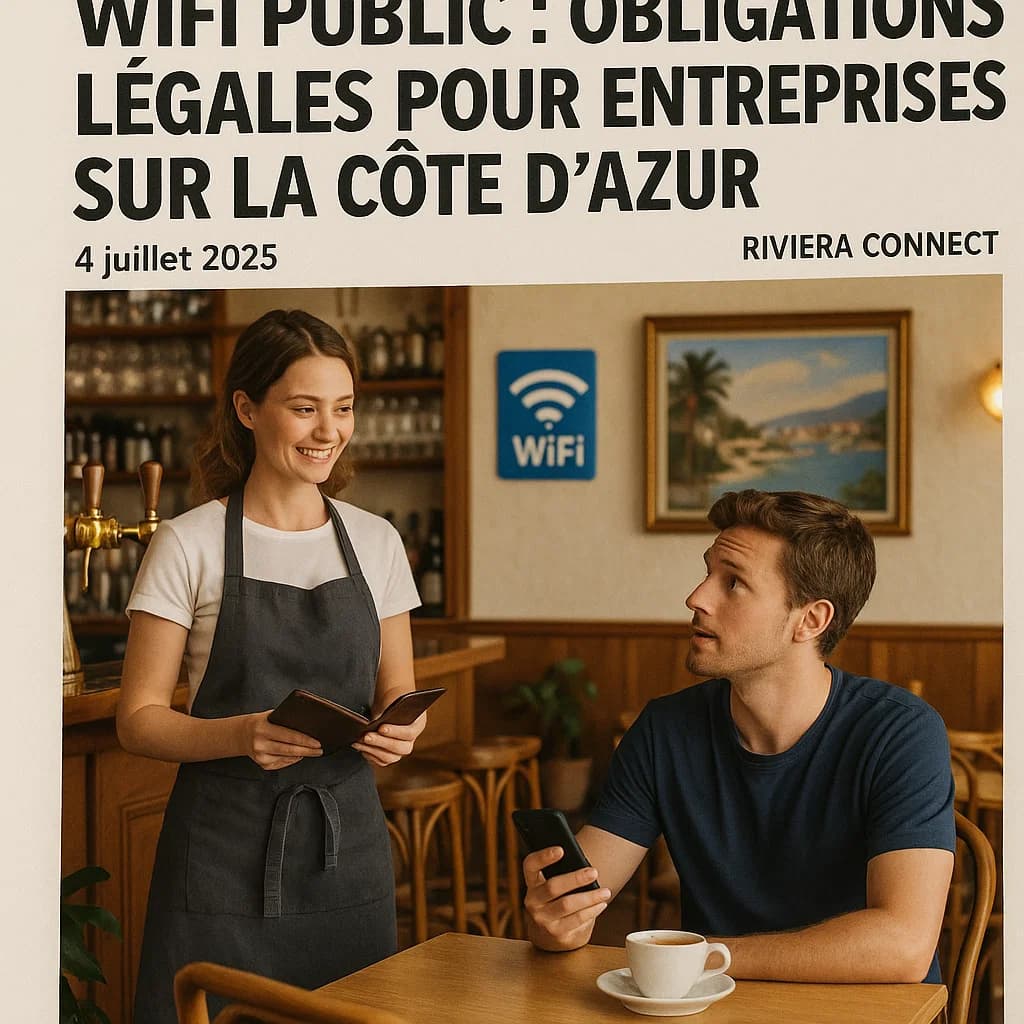 WiFi Public : obligations légales pour entreprises sur la Côte d'Azur
